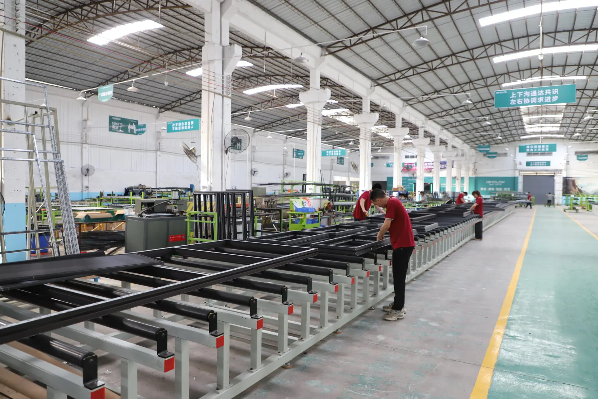 Window and door assembly line