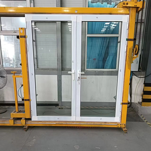 Swing Open Aluminium Glass French Doors Double Panel Exterior Door