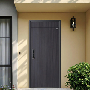 Aluminium Security Anti-Theft Exterior Front Door with Minimalist Design