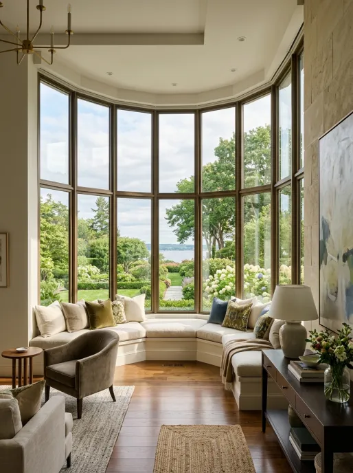 Aluminum bay and bow windows