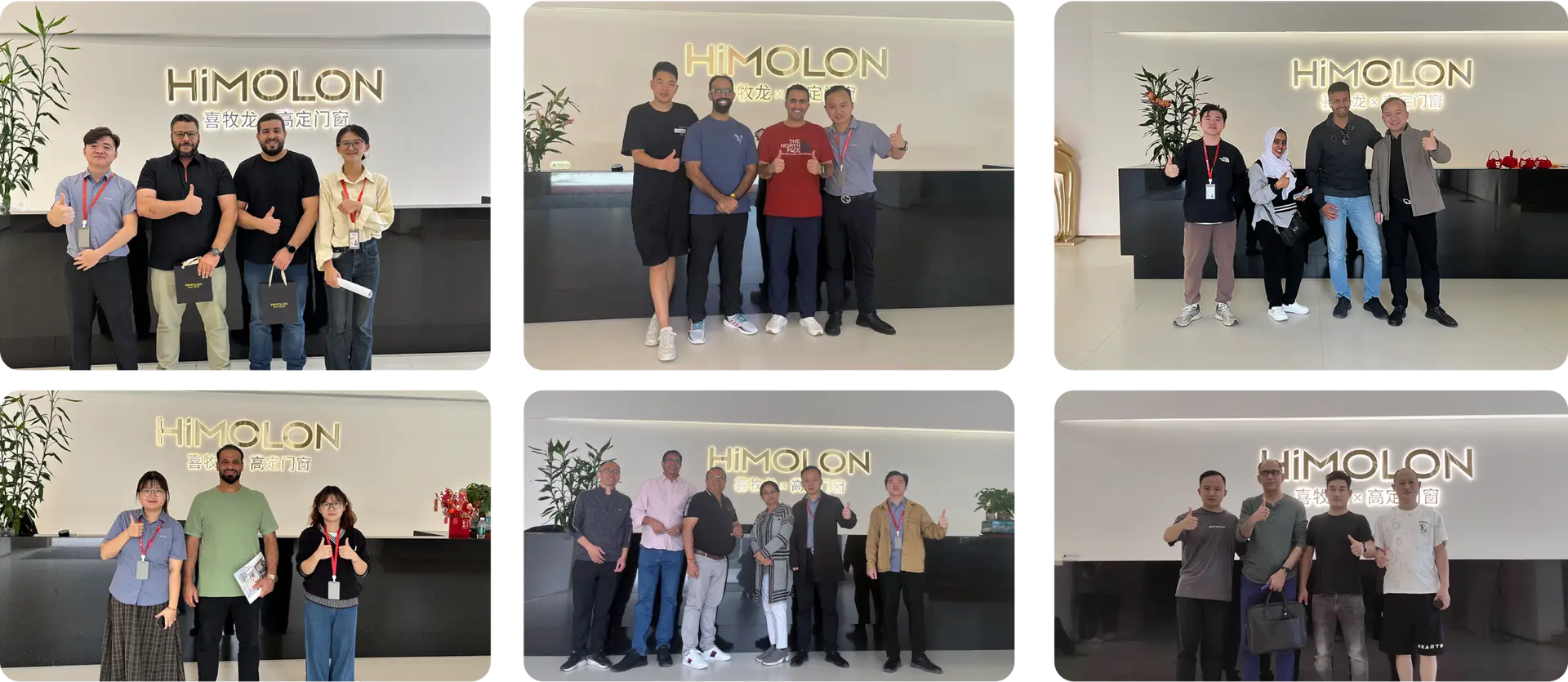 Group photo with distributors at the Vancoor facility