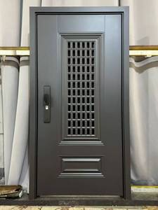 Secure Aluminum Entrance Door with Smart Lock