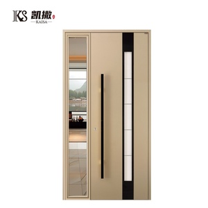 Luxury Custom Modern Anti-theft Aluminum Pivot Door For Villa Apartment Hotel