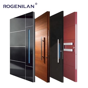 High Quality House Cast Aluminium Front Entry Swing Door Modern Residential Security Entrance Doors for Sale