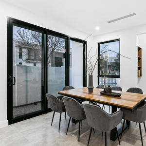 Sliding Glass Door Entrance Trackless Waterproof