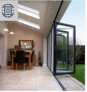 Minimalist Aluminum Frameless Thermal Insulation Folding Entry Door
