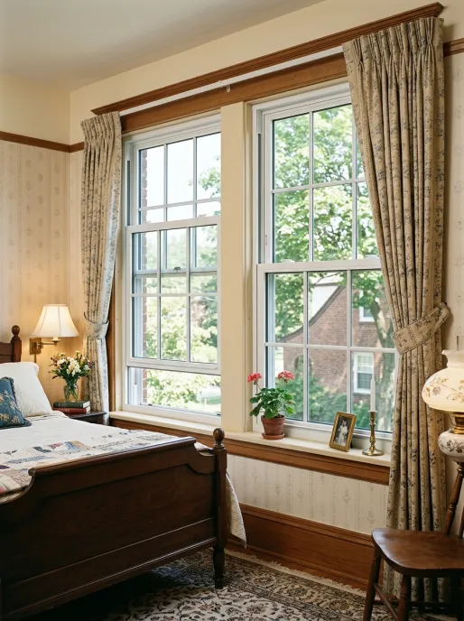 Aluminum single and double hung windows