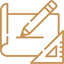 Custom design drawing icon