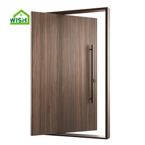Modern Villa Front Pivot Wooden Door