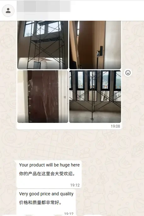 Client message after receiving shipment