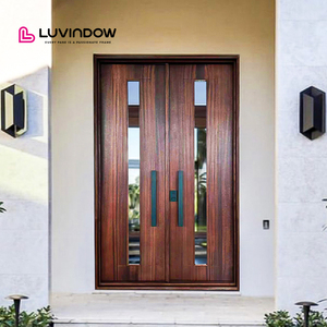 Modern Villa Main Entry French & Pivot Door