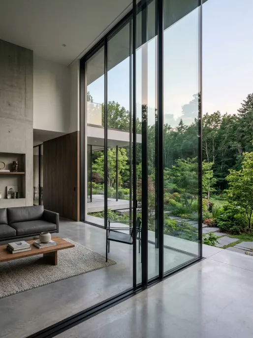 Slim frame aluminum window and door series