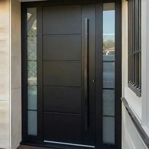 Premium Aluminum Entrance Door Modern House Front Entry Weatherproof Exterior Access