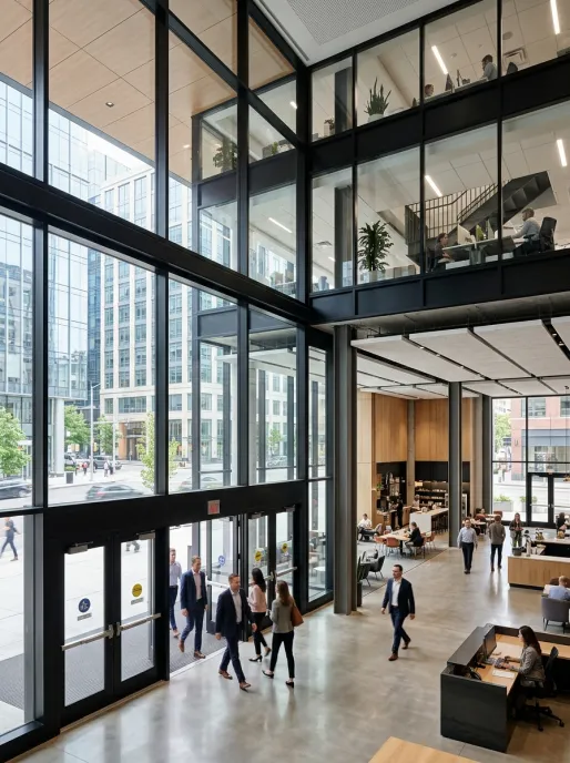 Commercial aluminum window and door systems