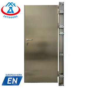 ZHTDOORS High Hardness EN Standard 1 Hour Metal Security Stainless Fire Rated Steel Doors Design