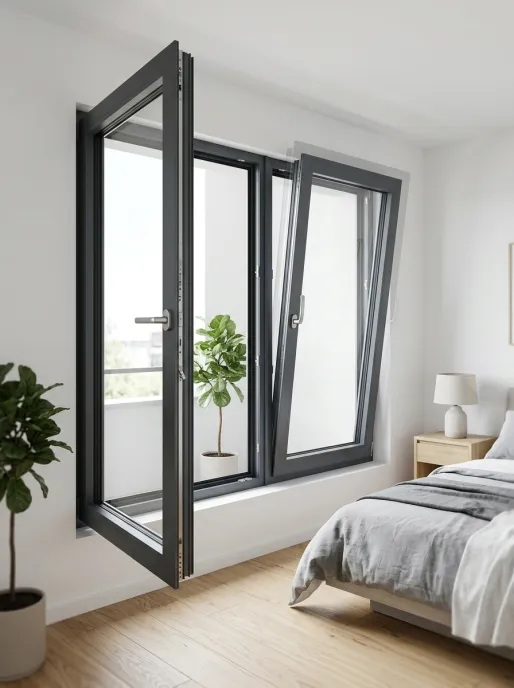 European aluminum tilt and turn windows