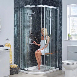 Factory Customized Hotel Bathroom Glass Corner Entry Enclosures Shower Door Quadrant Shower Enclosures