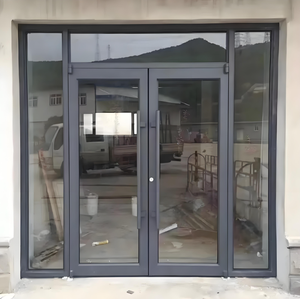 Commercial Aluminium Smart Glass Storefront Door Hurricane Impact