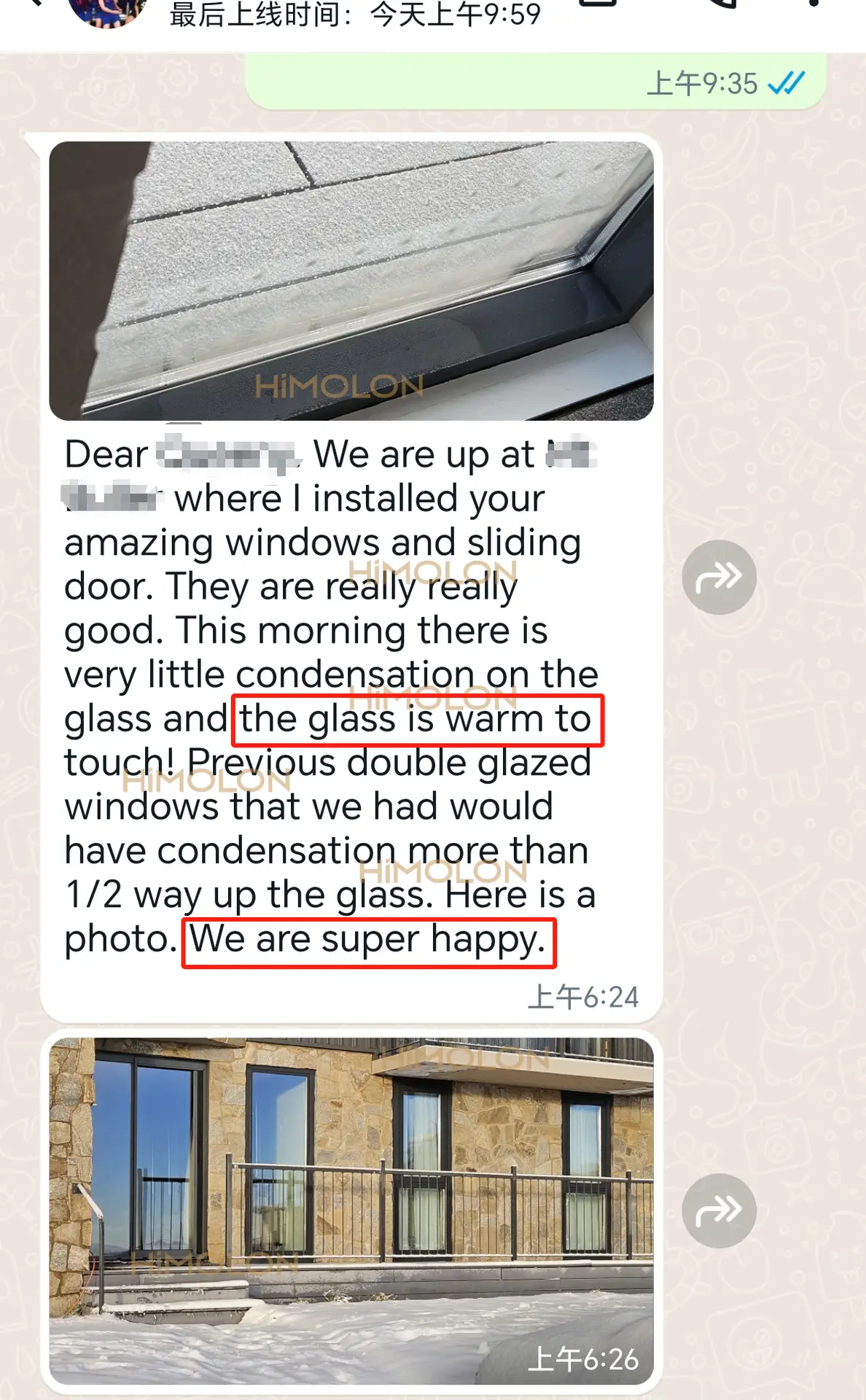 Contractor review of aluminum sliding doors