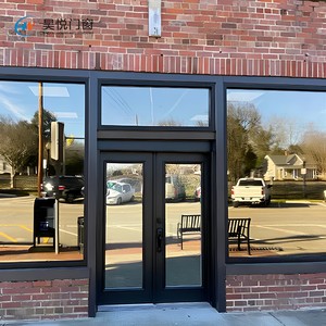 Custom Design Glass Commercial Entry Door