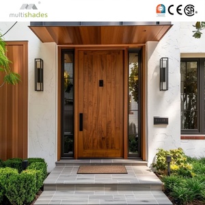 Elegant Modern Aluminum Alloy Anti-Theft Waterproof Swing Entry Door Sidelights For Villa USA Apartment