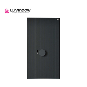 Luvindow Aluminum Doors For House Security Front Entrance Door With Smart Lock