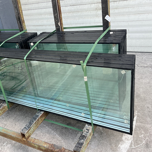 Laminated Tempered Glass Modern Storefront Door